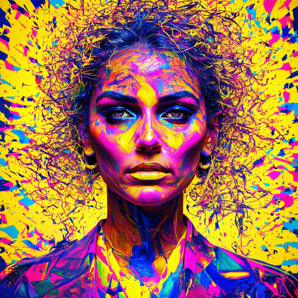 generate me a abstract art of vijey