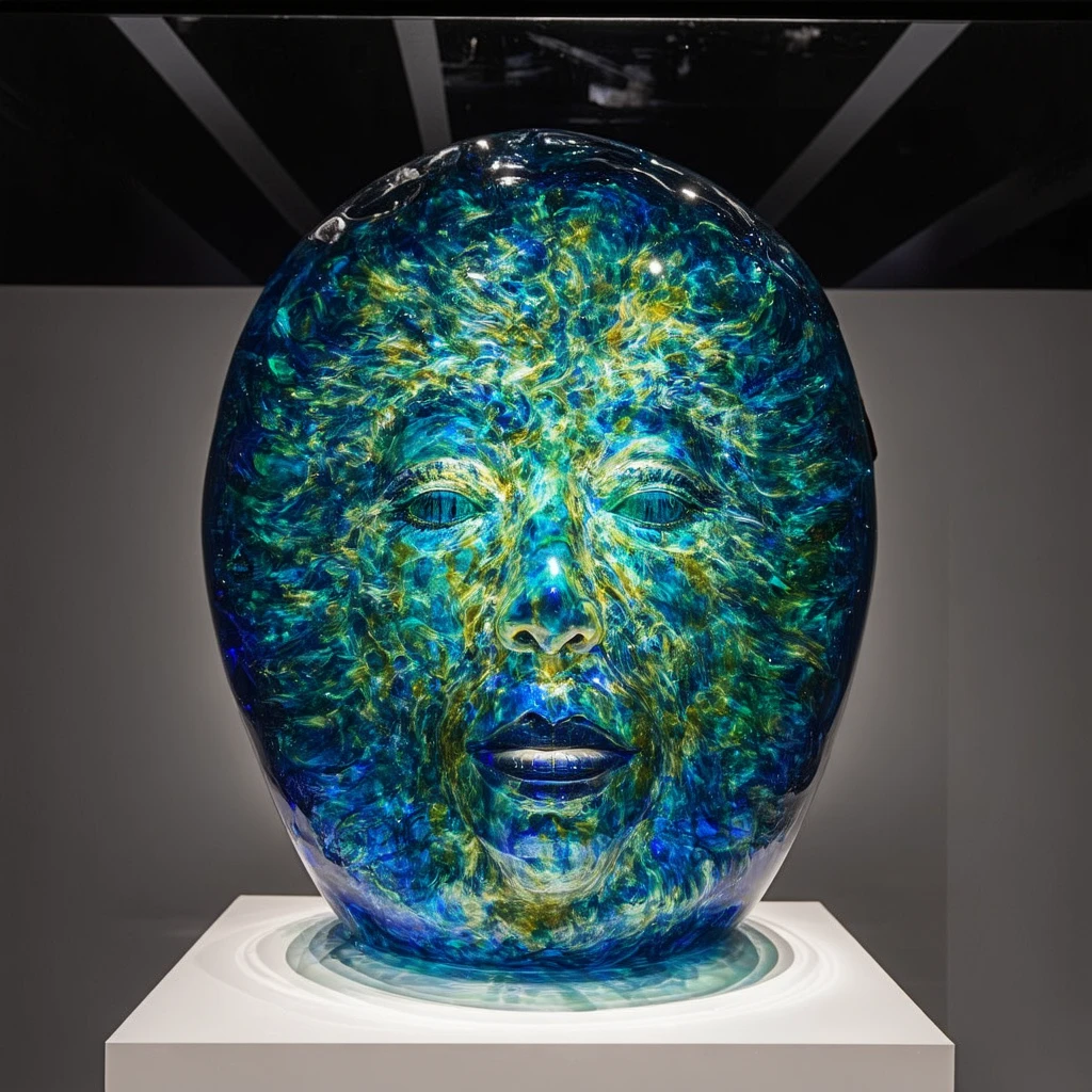 an art made of glass