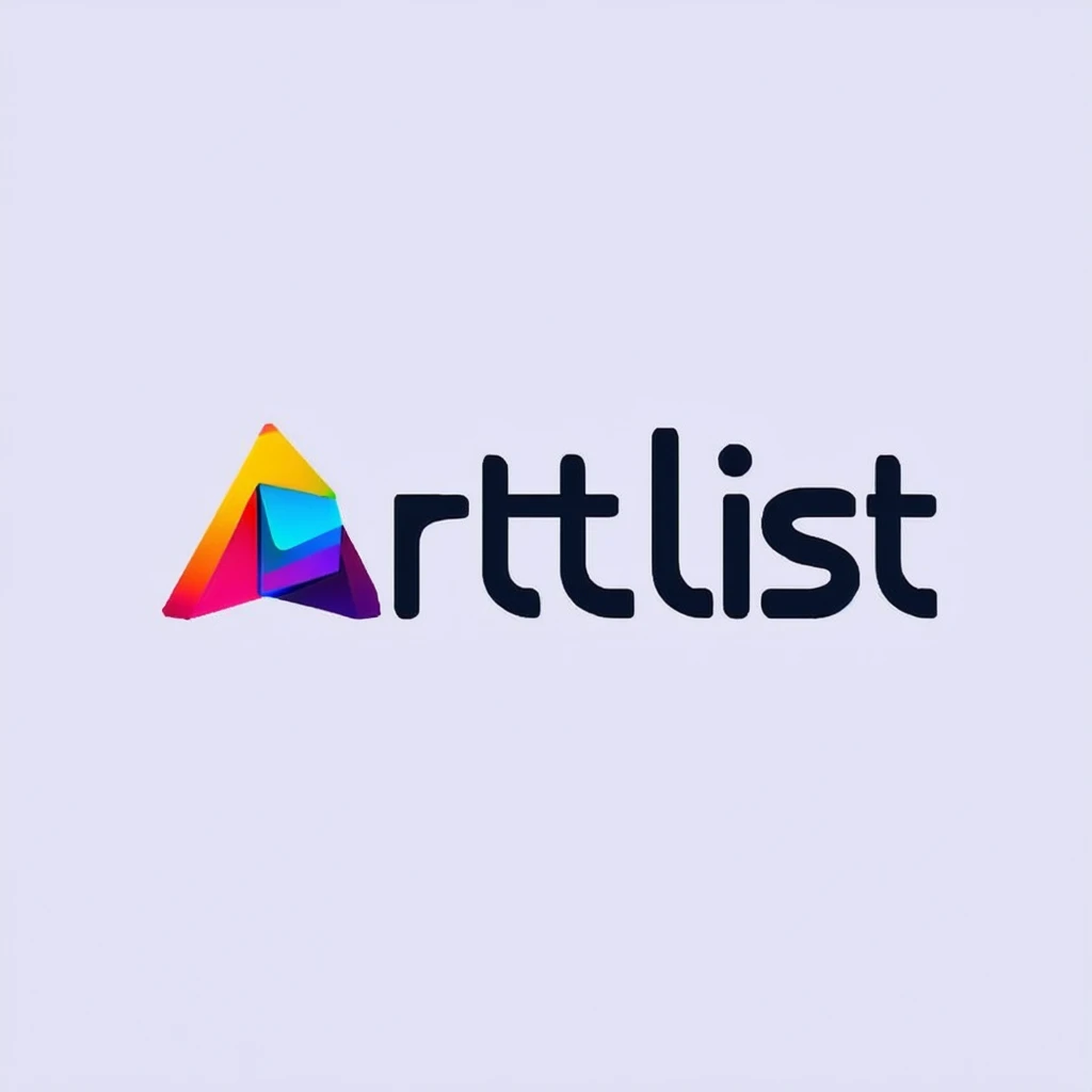 provide artistic logo for "artlist" make it colorful and futuristic while artistic